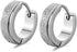 316L Surgical Steel Classic Frosted Men Women Hypoallergenic Huggie Hoop Earring